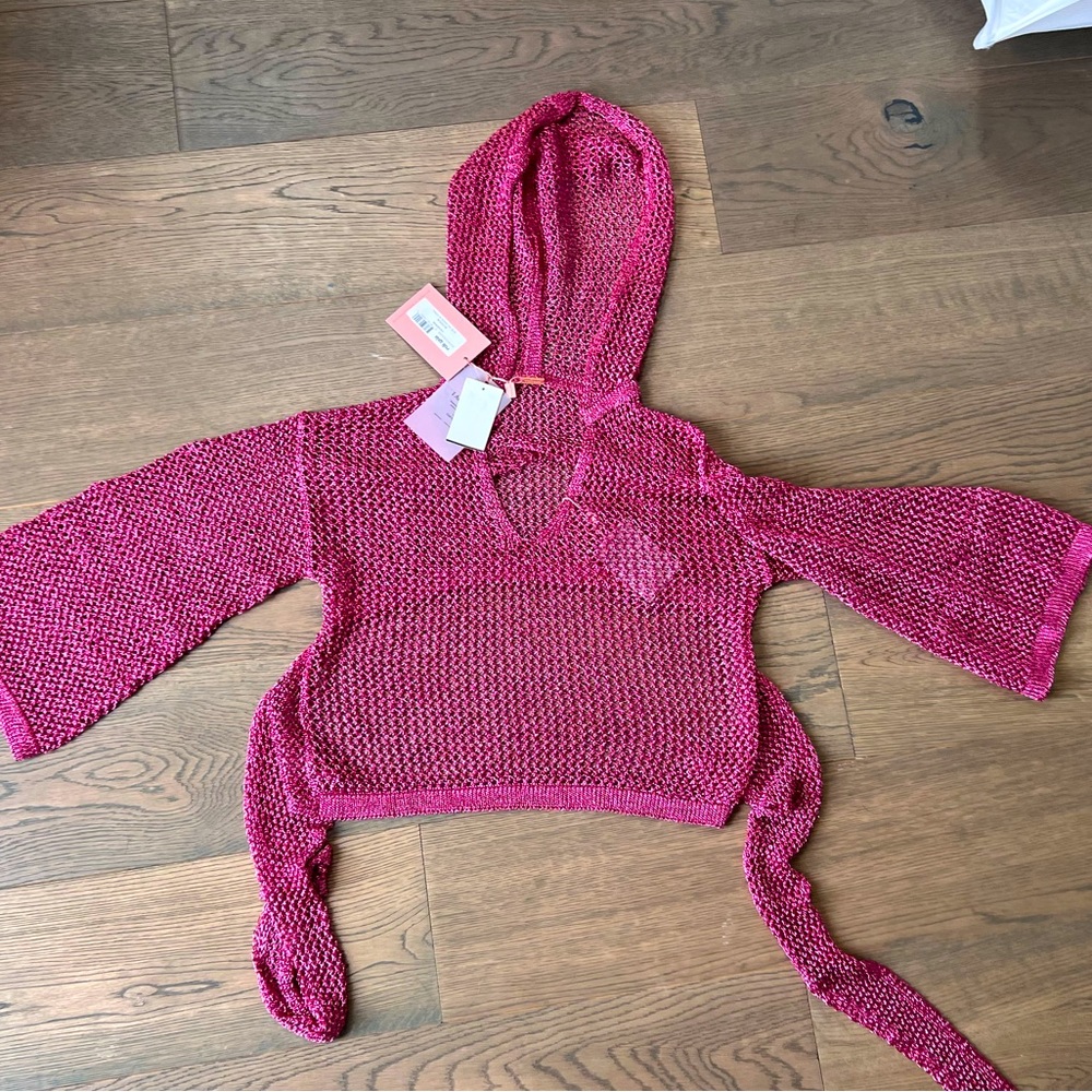 Pink metallic crochet cult gaia Catherine